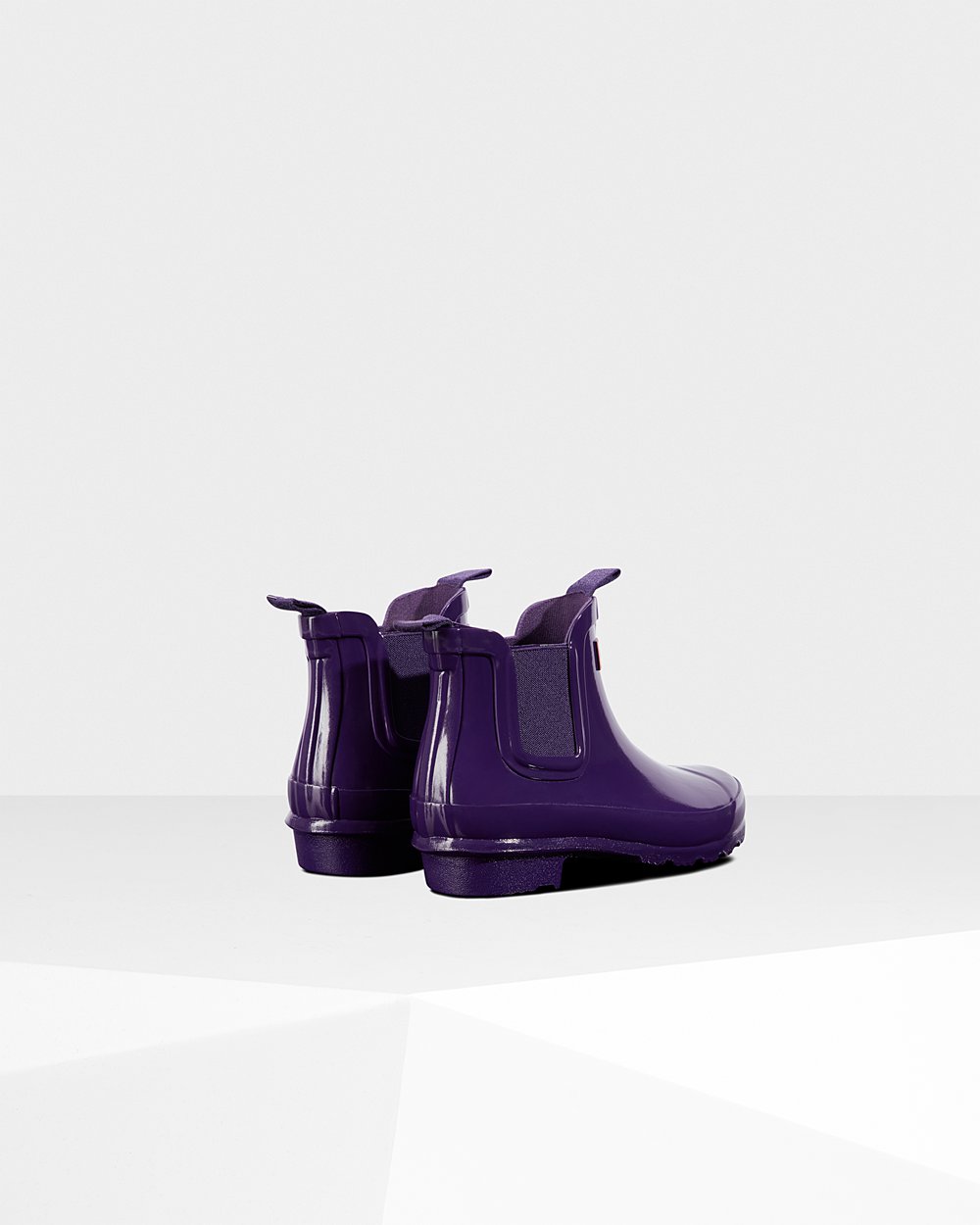 Botas Chelsea Hunter Niños - Original Big Gloss - Azules Morados - YRPHLNZ-09